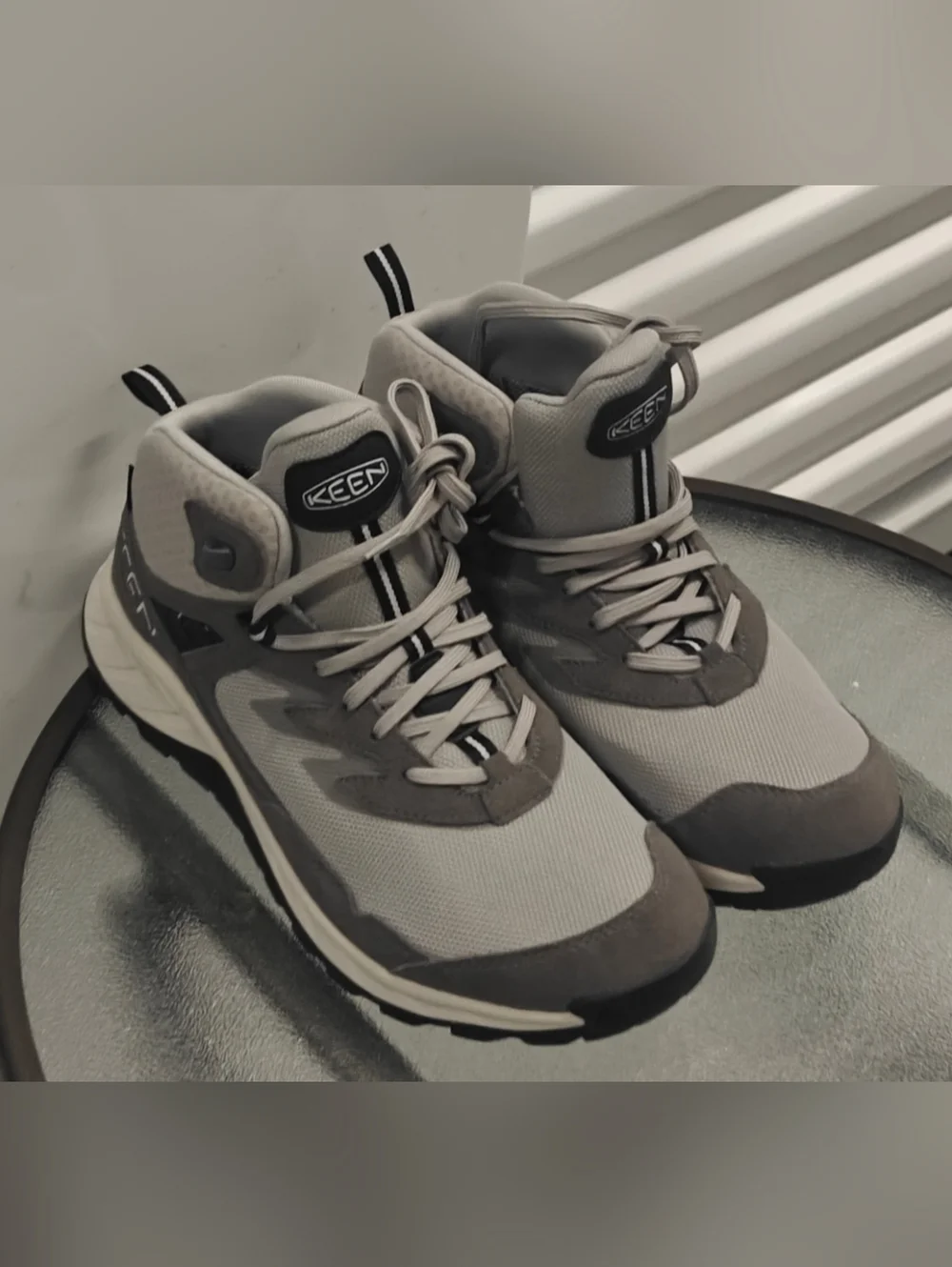 KEEN Taupe Gray Trail Sneakers